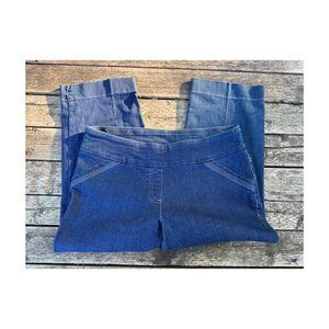 90s Carroll Reed Stretch Denim Crop Pants 4 pocket Sz 10